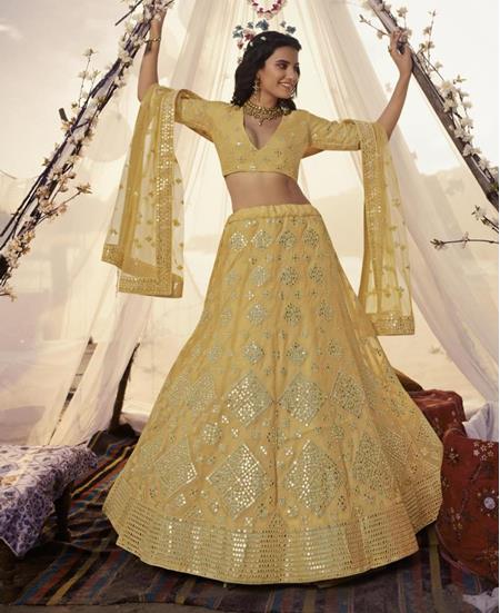 Picture of Radiant Musterd Lehenga Choli