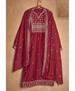 Picture of Graceful Maroon Straight Cut Salwar Kameez