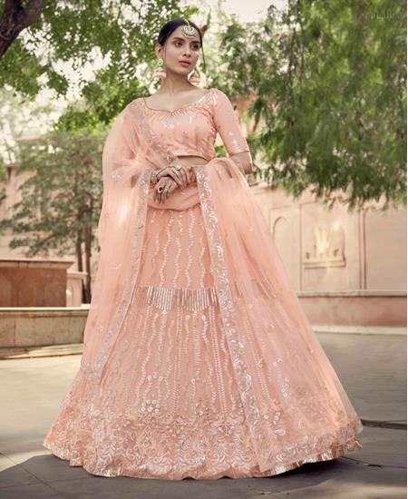 Picture of Sublime Peach Lehenga Choli