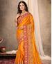 Picture of Pleasing Mustred Designer Saree