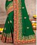 Picture of Amazing Perot Green Designer Saree