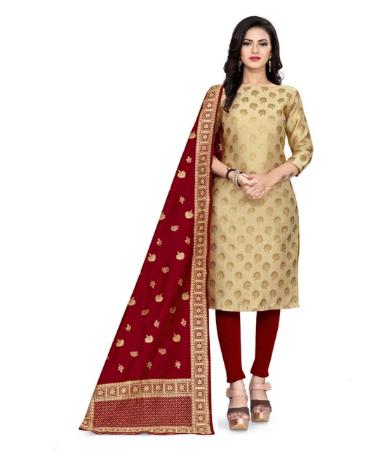 Picture of Comely Beige Straight Cut Salwar Kameez