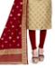 Picture of Comely Beige Straight Cut Salwar Kameez