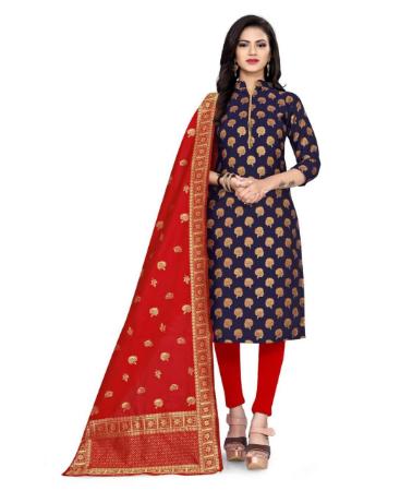 Picture of Admirable Blue Straight Cut Salwar Kameez