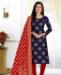 Picture of Classy Blue Straight Cut Salwar Kameez