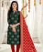 Picture of Sightly Green Straight Cut Salwar Kameez