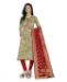 Picture of Delightful Beige Straight Cut Salwar Kameez