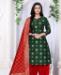 Picture of Appealing Green Straight Cut Salwar Kameez