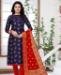 Picture of Exquisite Blue Straight Cut Salwar Kameez