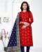 Picture of Enticing Red Straight Cut Salwar Kameez