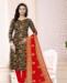 Picture of Alluring Black Straight Cut Salwar Kameez