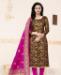 Picture of Radiant Brown Straight Cut Salwar Kameez