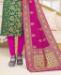 Picture of Marvelous Rama Green Straight Cut Salwar Kameez