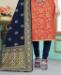 Picture of Magnificent Peach Straight Cut Salwar Kameez