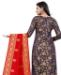 Picture of Sublime Navy Blue Straight Cut Salwar Kameez