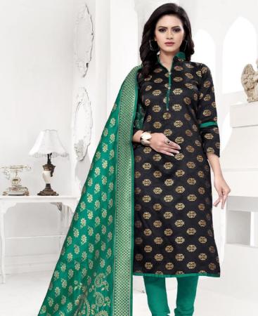 Picture of Marvelous Black Straight Cut Salwar Kameez