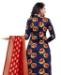 Picture of Graceful Navy Blue Straight Cut Salwar Kameez