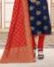 Picture of Graceful Blue Straight Cut Salwar Kameez