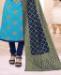 Picture of Stunning Sky Blue Straight Cut Salwar Kameez