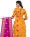 Picture of Nice Yellow Straight Cut Salwar Kameez