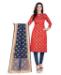 Picture of Ravishing Red Straight Cut Salwar Kameez