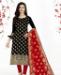 Picture of Fine Black Straight Cut Salwar Kameez