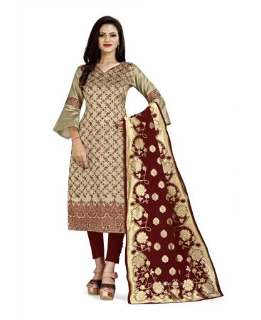 Picture of Lovely Beige Straight Cut Salwar Kameez