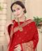 Picture of Shapely Red Silk Saree