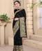 Picture of Marvelous Black Silk Saree