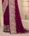 Picture of Delightful Wine Silk Saree