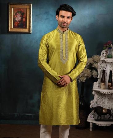 Picture of Resplendent Olive Green Kurtas