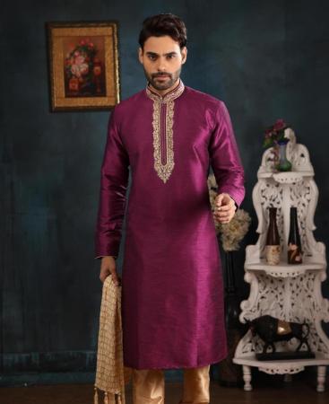 Picture of Admirable Dark Magenta Kurtas