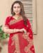 Picture of Delightful Red Casual Saree