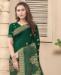 Picture of Pleasing Botel Green Casual Saree