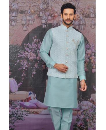 Picture of Sightly Sky Blue Kurtas