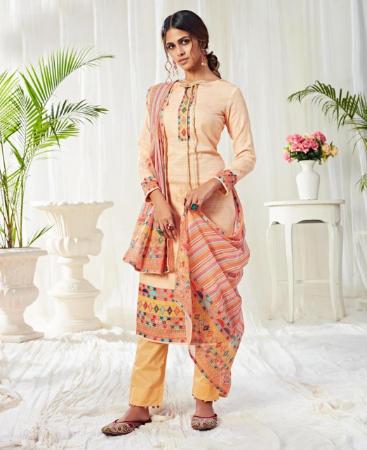 Picture of Nice Cream Cotton Salwar Kameez