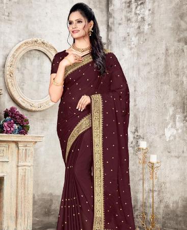 Picture of Exquisite Coffee Casual Saree