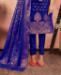 Picture of Pretty Royal Blue Straight Cut Salwar Kameez