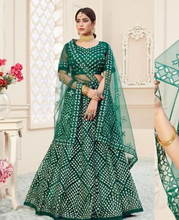 Picture of Lovely Green Lehenga Choli