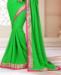 Picture of Statuesque Pakistani Green Casual Saree