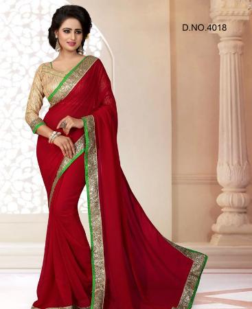 Picture of Marvelous Red Casual Saree