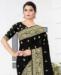 Picture of Charming Black Silk Saree