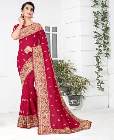 Picture of Comely Rani Silk Saree