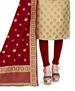 Picture of Comely Beige Straight Cut Salwar Kameez