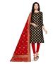 Picture of Superb Black Straight Cut Salwar Kameez