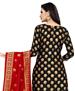 Picture of Superb Black Straight Cut Salwar Kameez