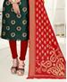 Picture of Sightly Green Straight Cut Salwar Kameez