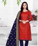 Picture of Nice Red Straight Cut Salwar Kameez