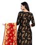 Picture of Sightly Black Straight Cut Salwar Kameez