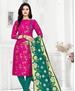 Picture of Magnificent Pink Straight Cut Salwar Kameez